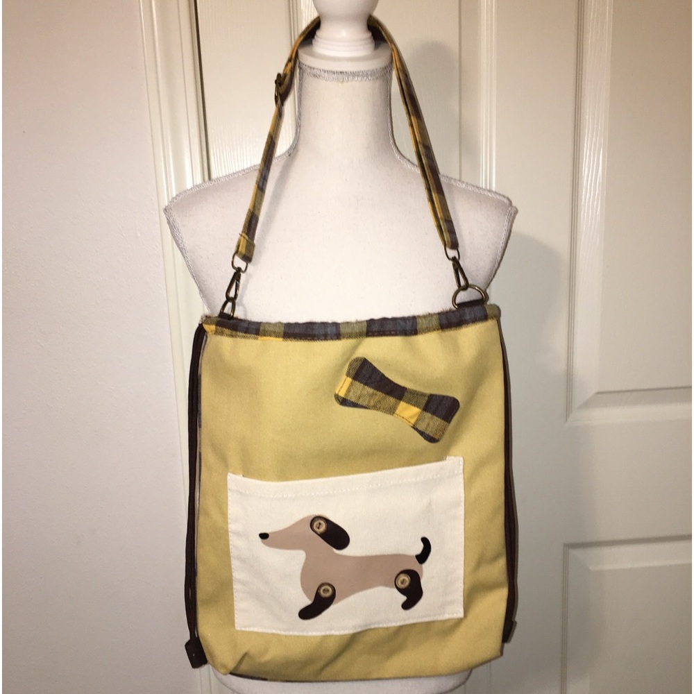 NWOT Dachshund Bag/Backpack Combo